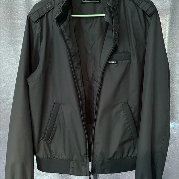 Like new! Authentic Members Only medium men's jacket in slate grey. - Picture 3 of 9